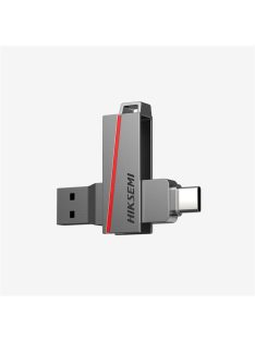   HIKSEMI Pendrive 128GB E307C U3 "Dual Slim" USB 3.2/Type-C, Szürke (HIKVISION)