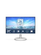 PHILIPS IPS monitor 23.8" 241V8AW, 1920x1080, 16:9, 250cd/m2, 4ms, VGA/HDMI, hangszóró, fehér