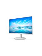 PHILIPS IPS monitor 23.8" 241V8AW, 1920x1080, 16:9, 250cd/m2, 4ms, VGA/HDMI, hangszóró, fehér