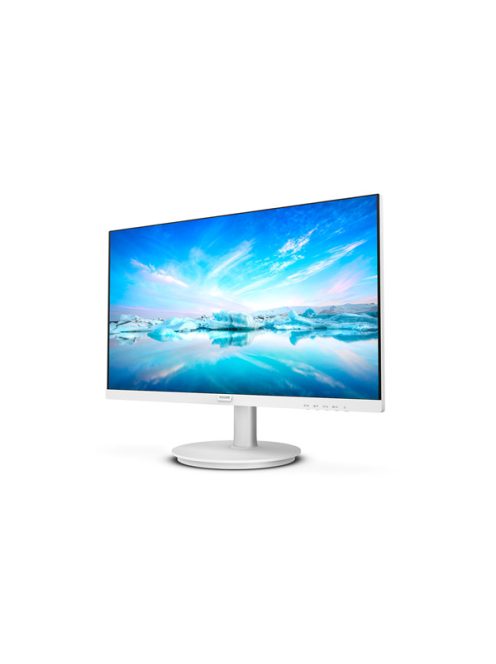 PHILIPS IPS monitor 23.8" 241V8AW, 1920x1080, 16:9, 250cd/m2, 4ms, VGA/HDMI, hangszóró, fehér