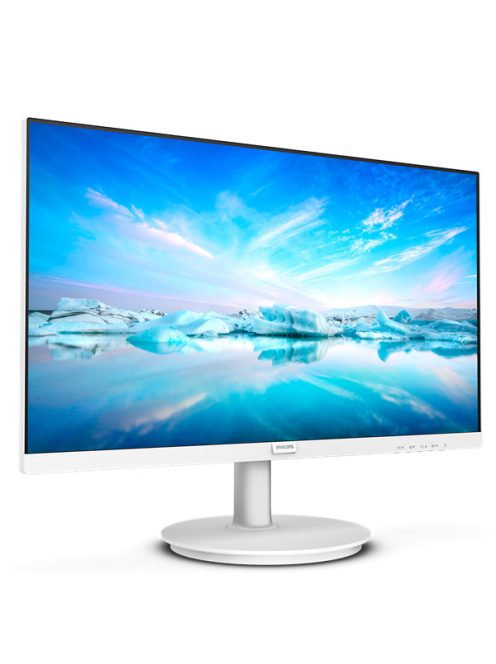 PHILIPS IPS monitor 23.8" 241V8AW, 1920x1080, 16:9, 250cd/m2, 4ms, VGA/HDMI, hangszóró, fehér