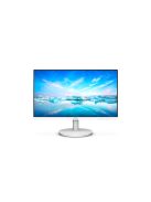 PHILIPS IPS monitor 23.8" 241V8AW, 1920x1080, 16:9, 250cd/m2, 4ms, VGA/HDMI, hangszóró, fehér