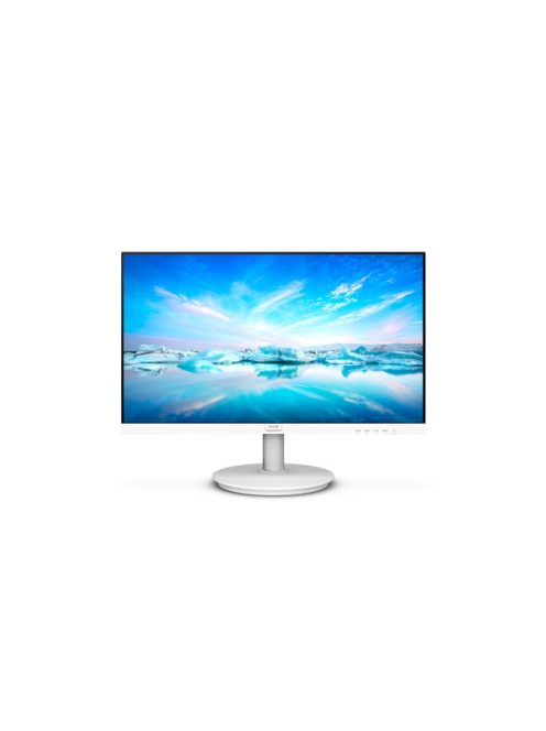 PHILIPS IPS monitor 23.8" 241V8AW, 1920x1080, 16:9, 250cd/m2, 4ms, VGA/HDMI, hangszóró, fehér