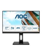 AOC IPS monitor 27" U27P2, 3840x2160, 16:9, 350cd/m2, 4ms, 2xHDMI/DisplayPort/4xUSB, Pivot, hangszóró