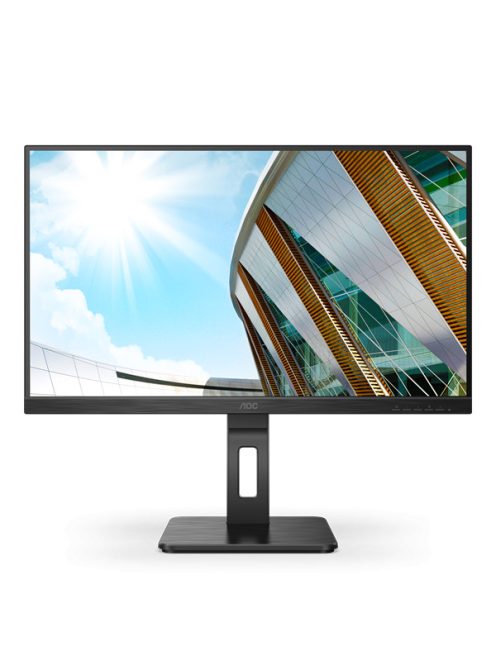 AOC IPS monitor 27" U27P2, 3840x2160, 16:9, 350cd/m2, 4ms, 2xHDMI/DisplayPort/4xUSB, Pivot, hangszóró