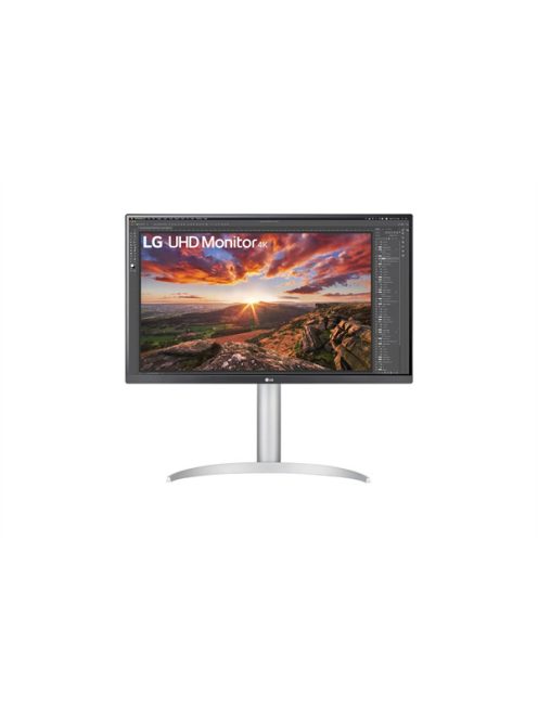 LG IPS monitor 27" 27UP85NP, 3840x2160, 16:9, 400cd/m2, 5ms, 2xHDMI/DisplayPort/USB-C/2xUSB, Pivot, hangszóró
