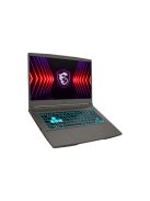 MSI Gaming NB Thin 15 B12VE-1469, 15.6" FHD 144Hz, i5-12450H, 16GB, 512GB M.2, RTX 4050 6GB, NOOS, Fekete