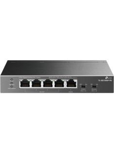   TP-LINK Switch 5x1000Mbps(1xPOE++/4xPOE+) Fémházas, TL-SG1005P-PD