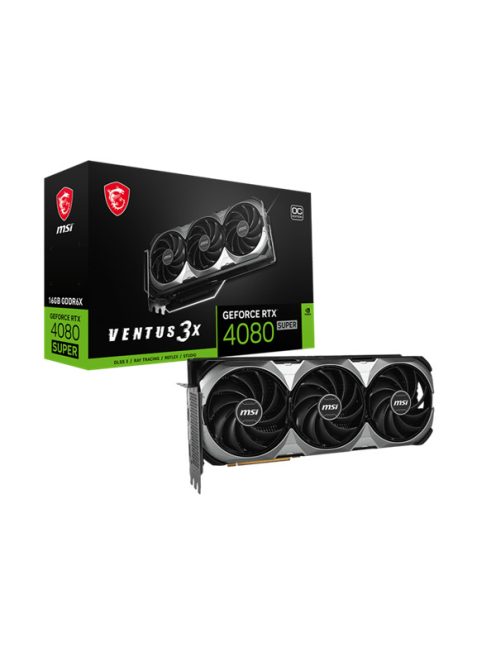 MSI Videokártya PCI-Ex16x nVIDIA RTX 4080 SUPER VENTUS 3X OC 16GB DDR6X