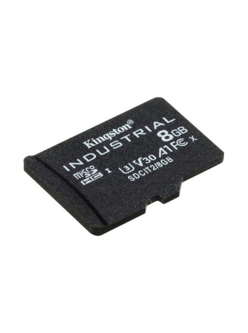 KINGSTON Memóriakártya MicroSDHC 8GB Industrial C10 A1 pSLC Adapter nélkül