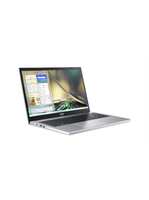 ACER Aspire A315-24P-R7QE, 15.6" FHD, AMD Ryzen 3 7320U, 8GB, 512GB SSD, UMA, Win11 Home, ezüst