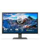 PHILIPS VA monitor 42.51" 439P1, 3840x2160, 16:9, 4ms, 400cd/m2, 3xHDMI/DisplayPort/USB-C/3xUSB/LAN/USB-C, hangszóró