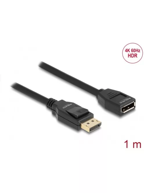 DELOCK kábel Displayport 1.2 hosszabbító 4K 60Hz 1m