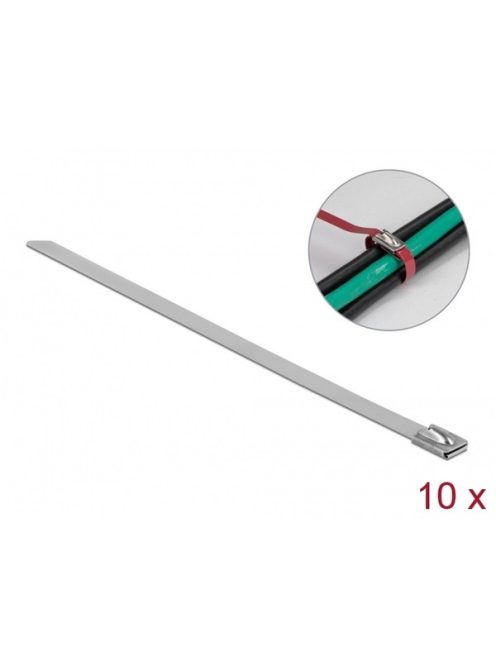 DELOCK Kábelkötegelő acél 300 x 7.9mm 10 db