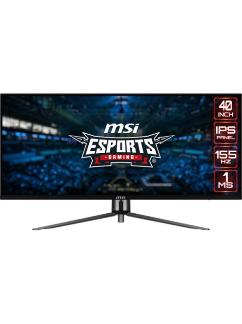 MSI Monitor GAMING MAG401QR 40" WQHD, 3440x1440, 155Hz IPS 21:9, 1000:1 CR, 400cd/m2, 1 ms, 2x HDMI, DP, USB-C, Black