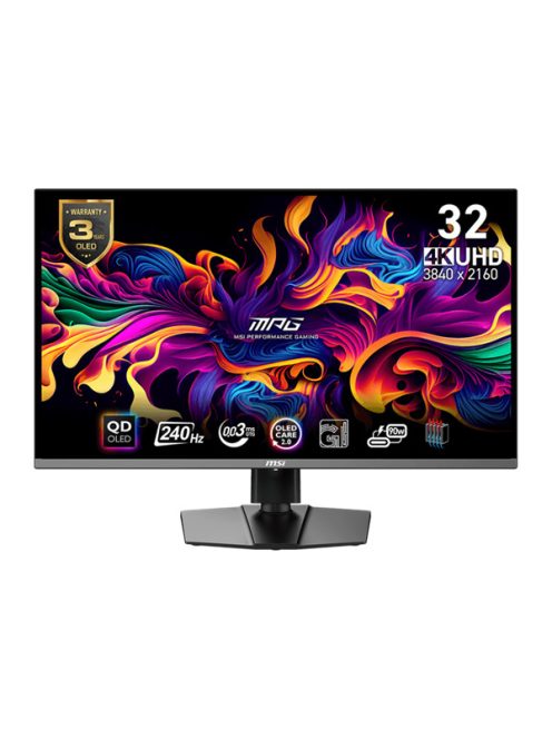 MSI Monitor GAMING MPG 321URX QD-OLED 31,5" UHD 3840x2160, 240Hz, 150000:1 CR, 250cd/m2, 0,03ms, 2x HDMI, DP, USB-C