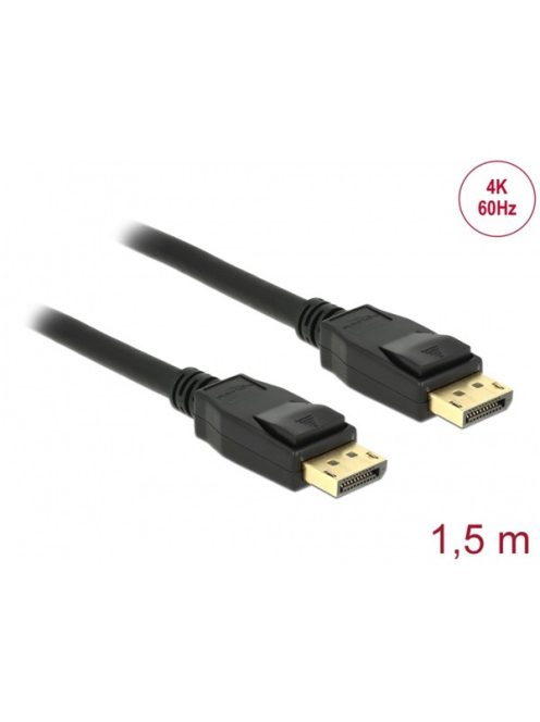 DELOCK kábel DisplayPort 2.0 male / male összekötő 10K 60Hz 54 Gbps 3m