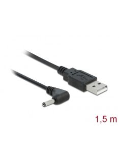   DELOCK Tápkábel USB > DC 3.5 x 1.35mm male 90 fokos 1.5m