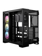 CORSAIR Ház iCUE LINK 6500X RGB, 3x iCUE LINK RX120 RGB Ventilátor, Tápegység nélkül, Edzett Üveg, fekete