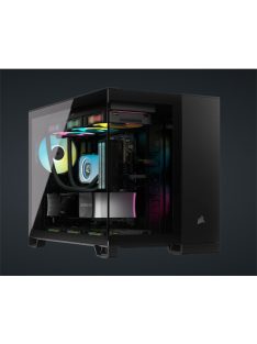   CORSAIR Ház 2500X, Tápegység nélkül, Edzett Üveg, fekete