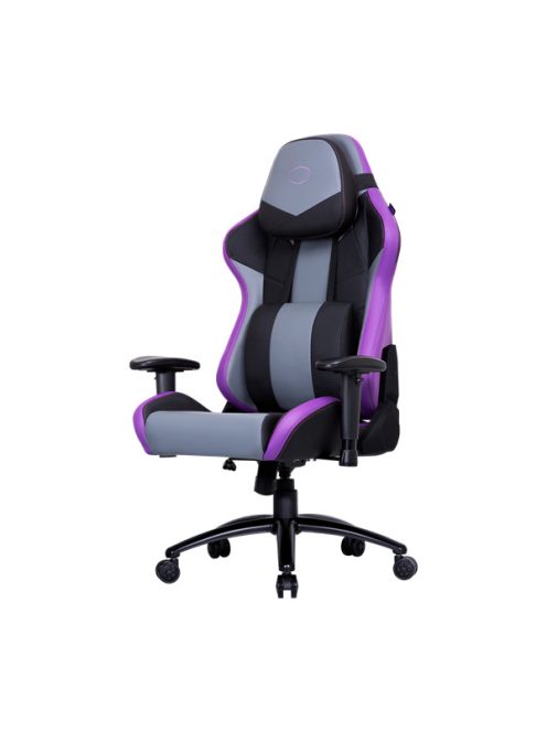 COOLER MASTER Gaming Szék CALIBER R3 GAMING CHAIR, Memóriahab, Megerősített acél keret, Gázemelő, lila-fekete