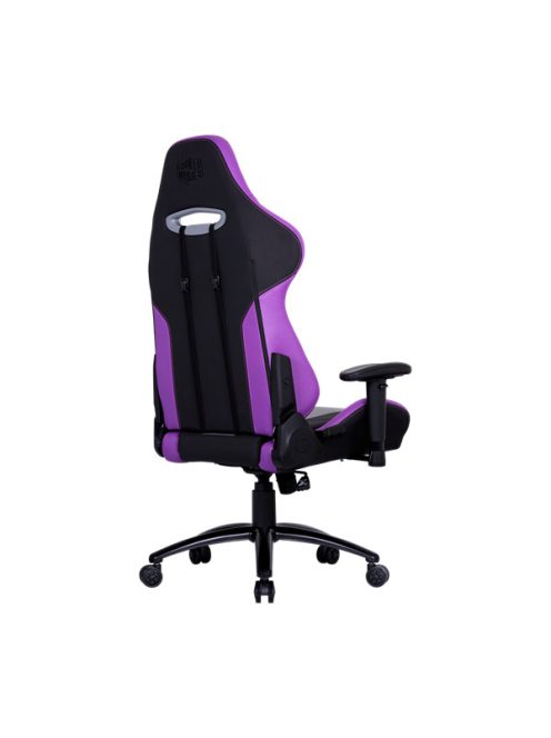COOLER MASTER Gaming Szék CALIBER R3 GAMING CHAIR, Memóriahab, Megerősített acél keret, Gázemelő, lila-fekete