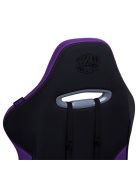 COOLER MASTER Gaming Szék CALIBER R3 GAMING CHAIR, Memóriahab, Megerősített acél keret, Gázemelő, lila-fekete