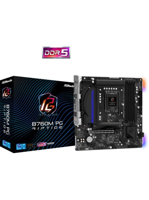 ASROCK Alaplap S1700 B760M PG RIPTIDE INTEL B760, mATX