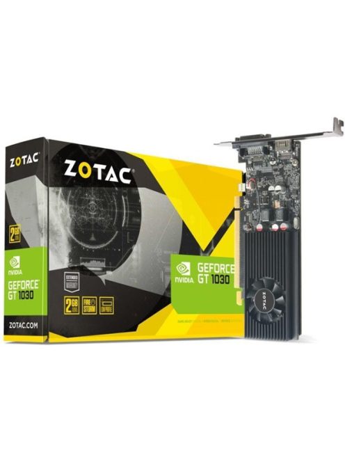 ZOTAC Videokártya PCI-Ex16x nVIDIA GT 1030 2GB DDR5 Low Profile