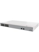 Huawei eKit Switch 16x1000Mbps (124W POE+) + 2x1GE (SFP), Nem menedzselhető, Rackes/Asztali - S110-16LP2SR