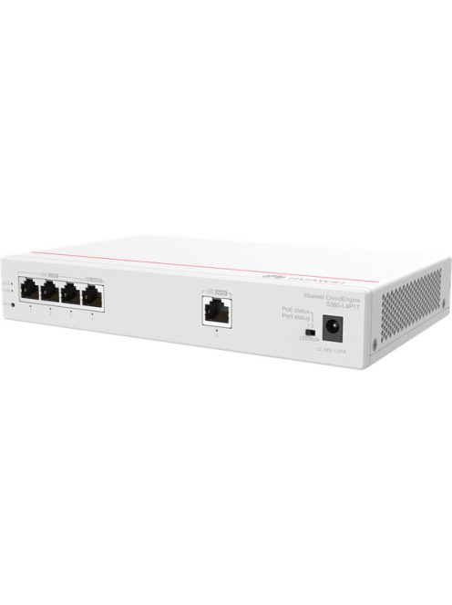 Huawei eKit Engine Gateway 1x1000Mbps (WAN) + 4x1000Mbps (50W POE+ LAN), Asztali - S380-L4P1T