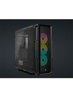   CORSAIR Ház iCUE 5000T RGB, 3xLL120 RGB Ventillátorral + Commander Core XT, Tápegység nélkül, Edzett Üveg, fekete