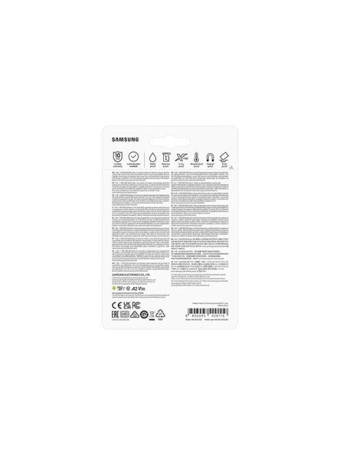 SAMSUNG Memóriakártya, EVO Plus microSDXC kártya, 512GB, UHS-1, U3, V30, A2, + SD Adapter, R160/W