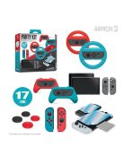 ARMOR3 Nintendo Switch/OLED Party csomag (Üvegfólia + Thumb Grips + Szilikon tokok)