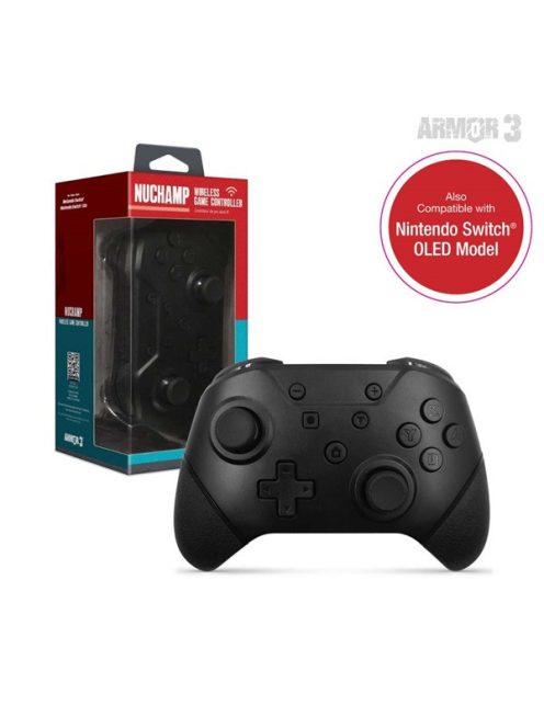 ARMOR3 NUCHAMP Nintendo Switch Kiegészítő Vezeték nélküli kontroller, Fekete