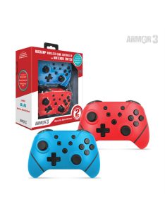   ARMOR3 NUCHAMP Nintendo Switch Kiegészítő Vezeték nélküli kontroller, Kék & Piros (2-PACK)