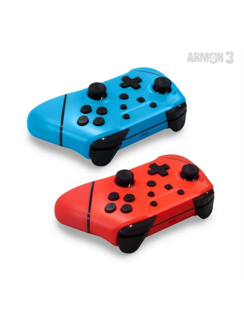 ARMOR3 NUCHAMP Nintendo Switch Kiegészítő Vezeték nélküli kontroller, Kék & Piros (2-PACK)