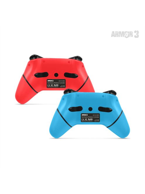 ARMOR3 NUCHAMP Nintendo Switch Kiegészítő Vezeték nélküli kontroller, Kék & Piros (2-PACK)