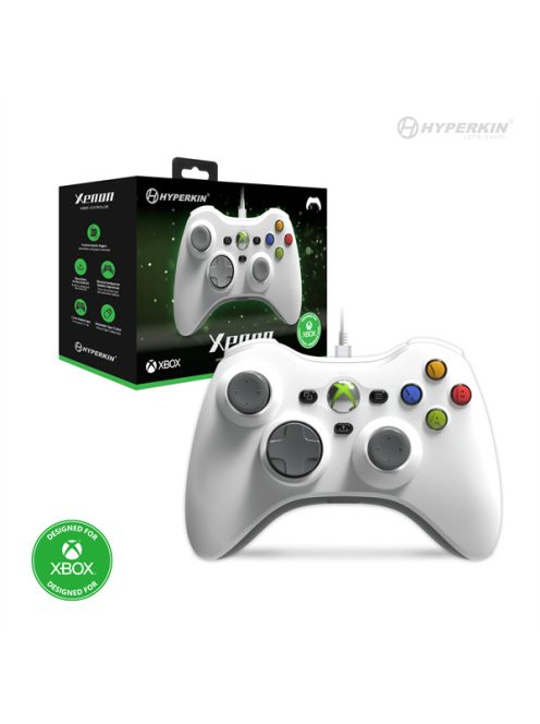 HYPERKIN Xenon Xbox Series|One/Windows 11|10 Xbox liszenszelt Vezetékes kontroller, Fehér