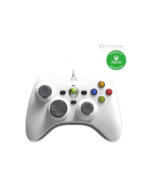 HYPERKIN Xenon Xbox Series|One/Windows 11|10 Xbox liszenszelt Vezetékes kontroller, Fehér