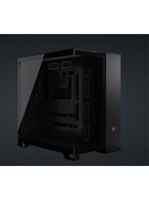 CORSAIR Ház 6500X Dual Chamber, Tápegység nélkül, Edzett Üveg, fekete