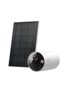   TP-LINK Wireless Kamera Cloud beltéri/kültéri + Okos Solar Panel IP65, TAPO C410 KIT