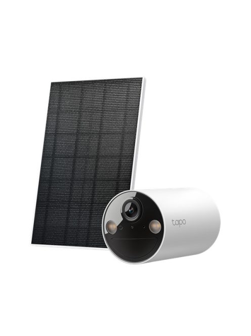 TP-LINK Wireless Kamera Cloud beltéri/kültéri + Okos Solar Panel IP65, TAPO C410 KIT