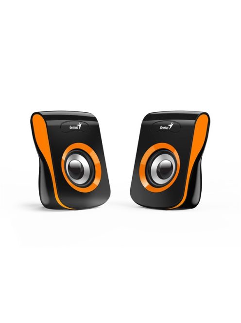 GENIUS 2.0 Hangszóró SP-Q180 3.5mm Jack+ USB 6 Watt Fekete/Narancs