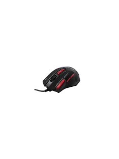   BARACUDA W029907 MANTA-B, BGM-041B gamer egér,8D, fekete, 12800 dpi