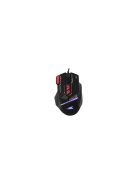 BARACUDA W029907 MANTA-B, BGM-041B gamer egér,8D, fekete, 12800 dpi