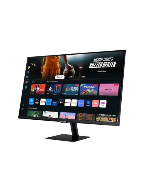 SAMSUNG Smart VA monitor 32" M7, 3840x2160, 16:9, 300cd/m2, 4ms, 2xHDMI/HDCP/3xUSB/USB-C/WiFi/Bluetooth, hangszóró