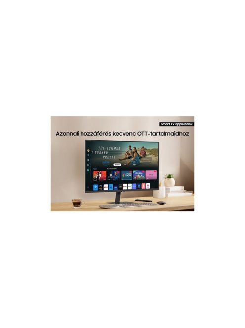 SAMSUNG Smart VA monitor 32" M7, 3840x2160, 16:9, 300cd/m2, 4ms, 2xHDMI/HDCP/3xUSB/USB-C/WiFi/Bluetooth, hangszóró
