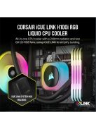 CORSAIR CPU hűtő iCUE LINK H100i RGB AIO (vízhűtés), 2 Ventilátorots, LGA1700 támogatással, fekete