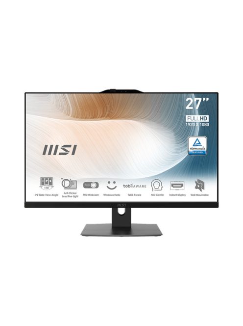 MSI Business AIO Modern AM272P 12M-447XEU, 27" FHD, i5-1235u 8GB, 512GB M.2, INT, NOOS, Black